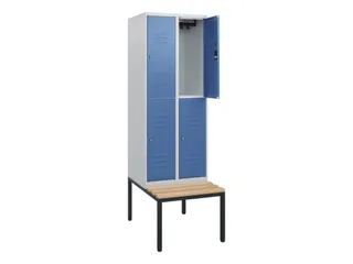 Dubbeldekse dekenkist,HxBxD 1950x600x815mm,2x2vak.,vak B 300mm - 2