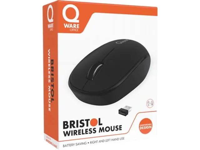 draadloze muis Bristol, zwart