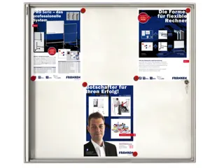 Infovitrine 6xa4 Whiteboard Voor Binnen Frame Deur Acrylglas - 2