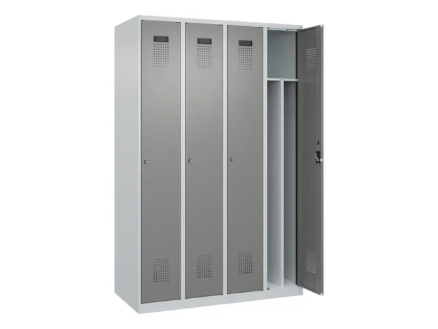 locker voor scheiding van kleding,HxBxD 1850x1200x500mm,4vak