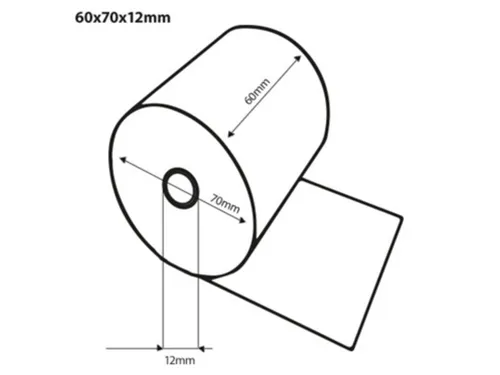 Kassarol Quantore Thermorollen 60x70x12mm Thermisch