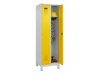 locker,HxBxD 1950x600x500mm,2vak,vak B 300mm,cil.-slot,voeten - 1