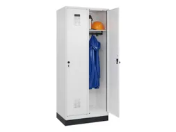 locker,HxBxD 1950x800x500mm,2vak,vak B 400mm,draaigrendel,sokkel