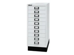 kantoor-ladekast HxBxD 670x279x380mm 10 laden romp verkeerswit staal