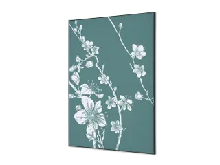 Wanddecoratie Textiel Set A1 Japanse Bloesem Groen - 1