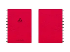 Schrift Adoc Business A4 ruit 5x5mm 144 pagina's 90gr rood