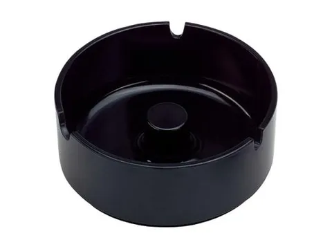 Asbak melamine Ø10cm zwart