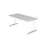 In hoogte verstelbaar bureau,HxBxD 680-850x1800x800mm,blad grijs