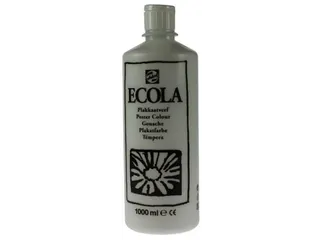 Plakkaatverf Ecola Flacon van 1000 ml Wit - 1