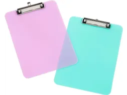 Klemplaat Pastel A4 Polystyreen assorti Paars of groen