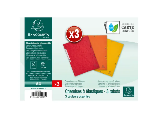 Pk3 Elastomap glansk art.3klep A4 Zon