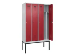 locker voor scheiding van kleding,HxBxD 2120x1200x500mm,4vak