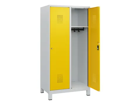 schoollocker,HxBxD 1630x800x500mm,2vak,vak B 400mm,cil.-slot,voeten