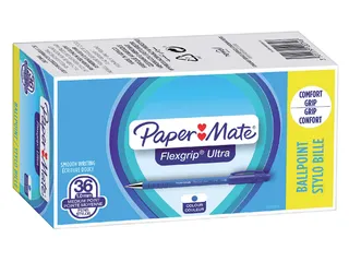 Balpen Paper Mate Flexgrip Ultra medium blauw valuepack 30+6 gratis - 5