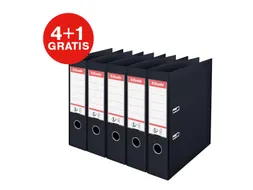 Ordner Esselte No.1 72mm PP 30% gerecycled folie Multipack zwart 5 stu