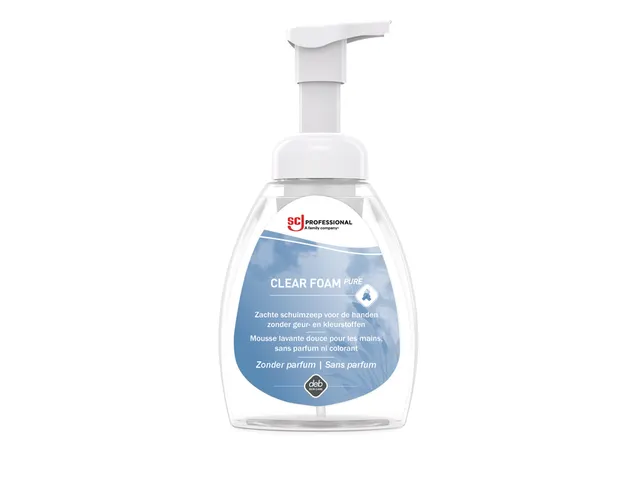 Handzeep SCJ Clear Foam Pure parfumvrij 250ml