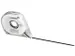 Bande de séparation tableau Legamaster 3mmx8m noir