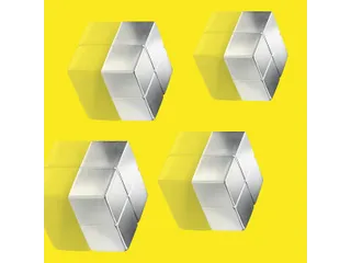 Magneten Sigel voor glasbord set 4stuks zilverkleurig C10 20x10x20mm - 1