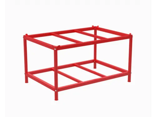 onderstel,v.pallets,HxLxB 657x1216x816mm,v. B 800mm,staal,rood