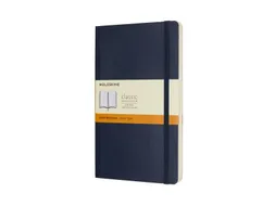Notitieboek Moleskine large 130x210mm lijn soft cover sapphire blue