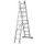 multifunctionele ladder,2x9,sporten,balk L 2,6-4,35m,aluminium