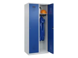 locker,HxBxD 1850x800x500mm,2vak,vak B 400mm,cil.-slot,staand op vloer