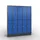 lockerkast draaigrendel 1800x1480x500 5x2vakken RAL7021 front RAL7016