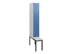 Dubbeldekse dekenkist,HxBxD 1950x300x815mm,1x2vak.,vak B 300mm
