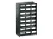 ESD-assortimentskast,HxBxD 550x310x180mm,24lade(n),laden zwart