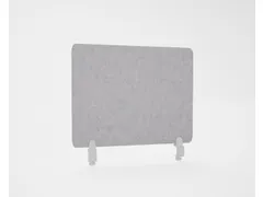 Akoestisch PET-vilt scheidingsscherm bureau lichtgrijs 60x75cm