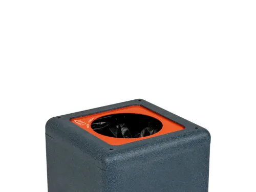 Circulaire Afvalbak BrickBin Plastic 65 Liter Grijs Oranje