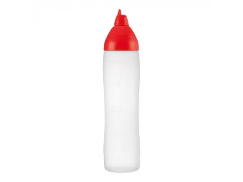 Araven Doseerfles knijpfles sausdispenser 500ml Rood Non-drip