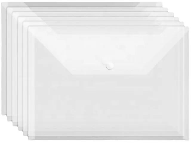 Enveloptas Velcro DIN 225x125mm Transparant Pak 10 stuks