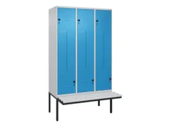 Z-garderobekast,HxBxD 2120x1200x815mm,6vak,vak B 400mm,draaigrendel