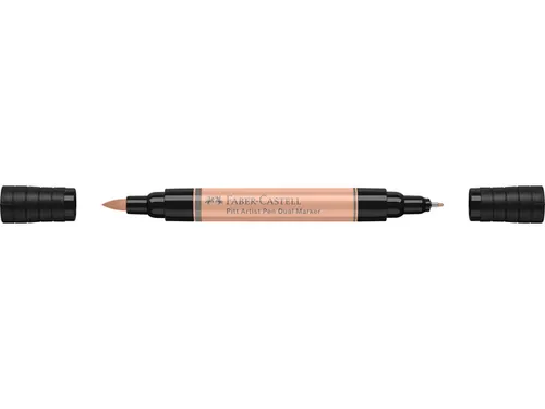 Tekenstift Faber-Castell Pitt Artist Pen duo marker 132 beige rood