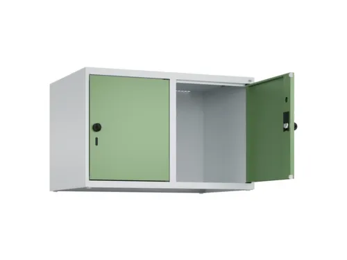 opzetkast,v. locker,2vak.,vak B 400mm,HxBxD 500x800x500mm,vleugeldeur