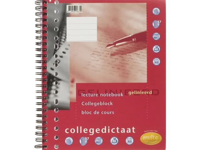 Collegedictaat Multo A5 17-Gaats Gelinieerd 80gr 80vel