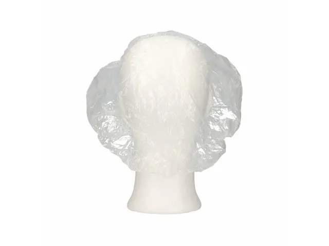 Douche cap PE transparant 52 cm 100 stuks