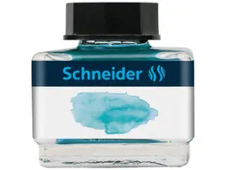 Inktpotje Schneider 15ml pastel Bermuda blauw voor vulpen en rollerbal
