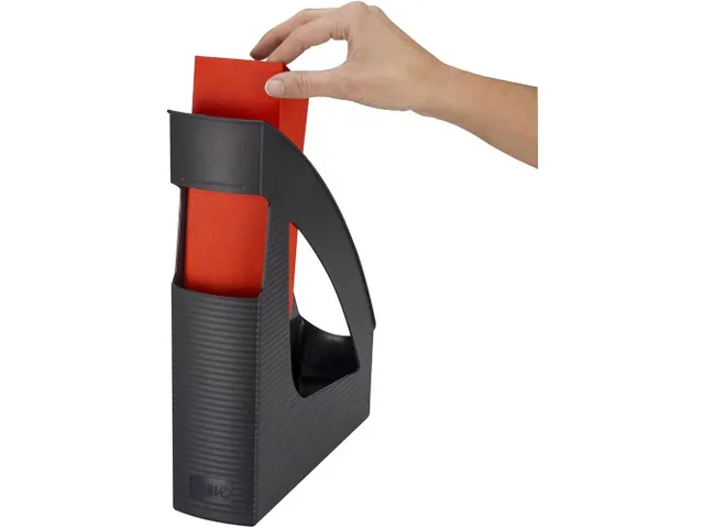 Tijdschriftcassette Jalema Re-Solution A4 Zwart 100% recycled