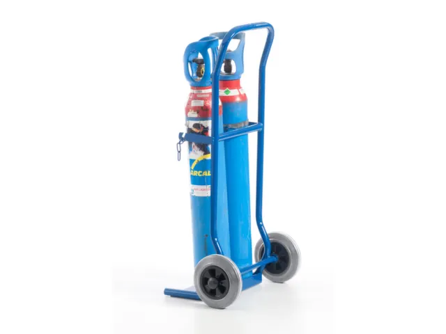 diable pour bouteilles,force 100kg,2x10l bouteille,a. chaîne,RAL5010
