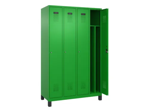 locker voor scheiding van kleding,HxBxD 1950x1200x500mm,4vak