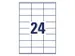 etiket Avery ILK 70x36mm 100 vel 24 etiketten per vel wit