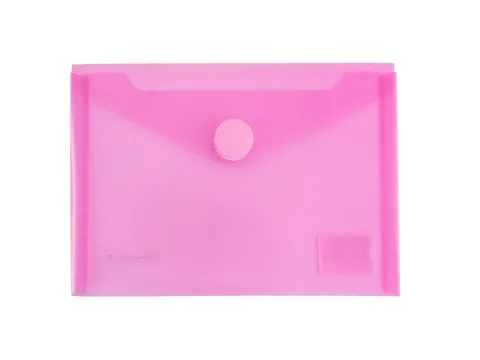 Enveloptas Foldersys A6 PP transp rood