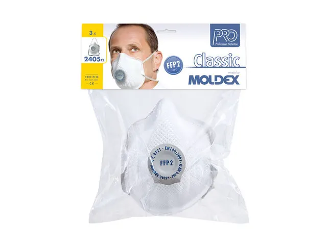 Moldex stofmasker Classic FFP2 NR D Ventex Klima-ventiel 3 Stuks