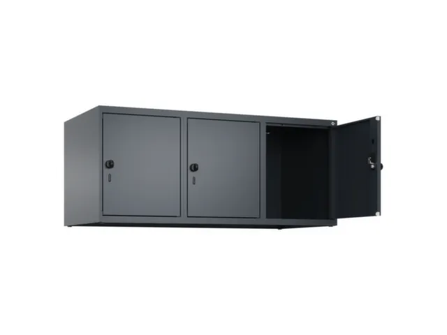 opzetkast,v. locker,3vak.,vak B 400mm,HxBxD 500x1200x500mm