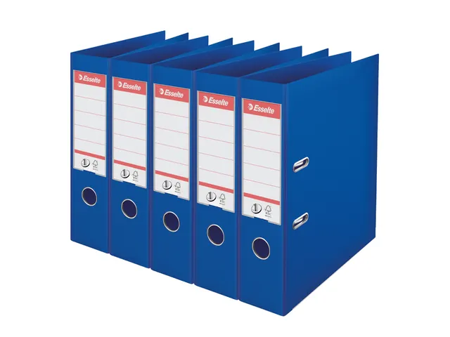 Ordner Esselte Vivida No.1 multipack 75mm A4 5 stuks blauw