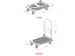 Chariot de transport pliable charge max 300kg
