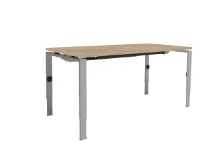 Bureau Linesto N4 hoogte instelbaar 140x80cm honey castello 25mm alu - 1
