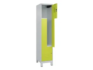 Z-garderobekast,HxBxD 1950x400x500mm,vak B 200/400mm,cil.-slot,voeten - 2